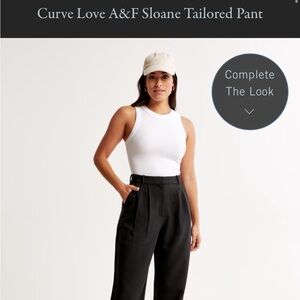 Curve Love A&F Sloane Tailored Pant